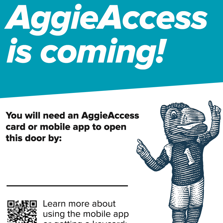 Image of the communication materials for AggieAccess